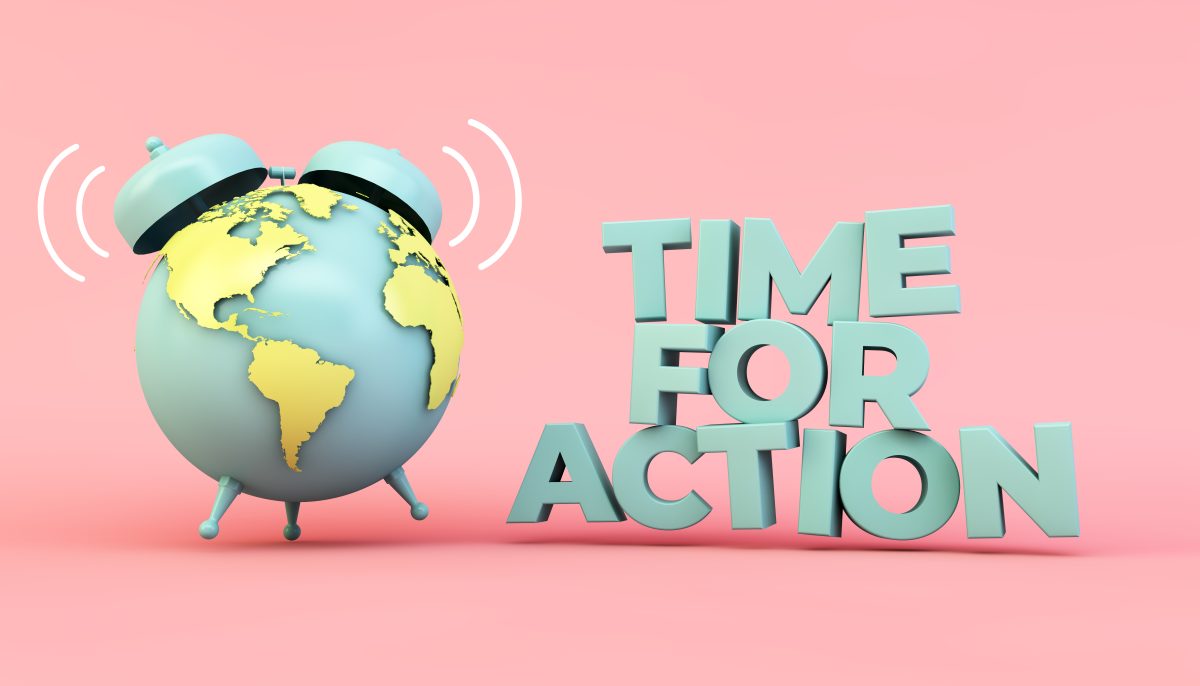 Time For Action Eco Illustration