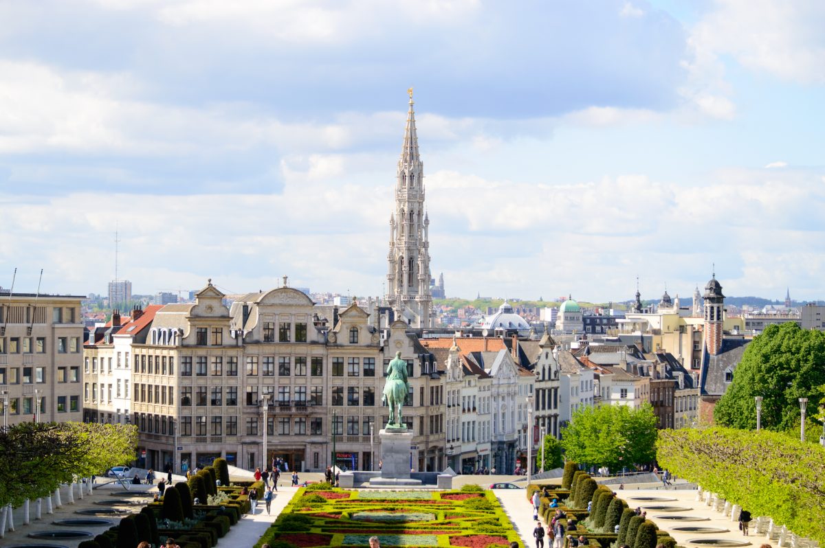 Vistas De Bruselas Un Dia De Primavera
