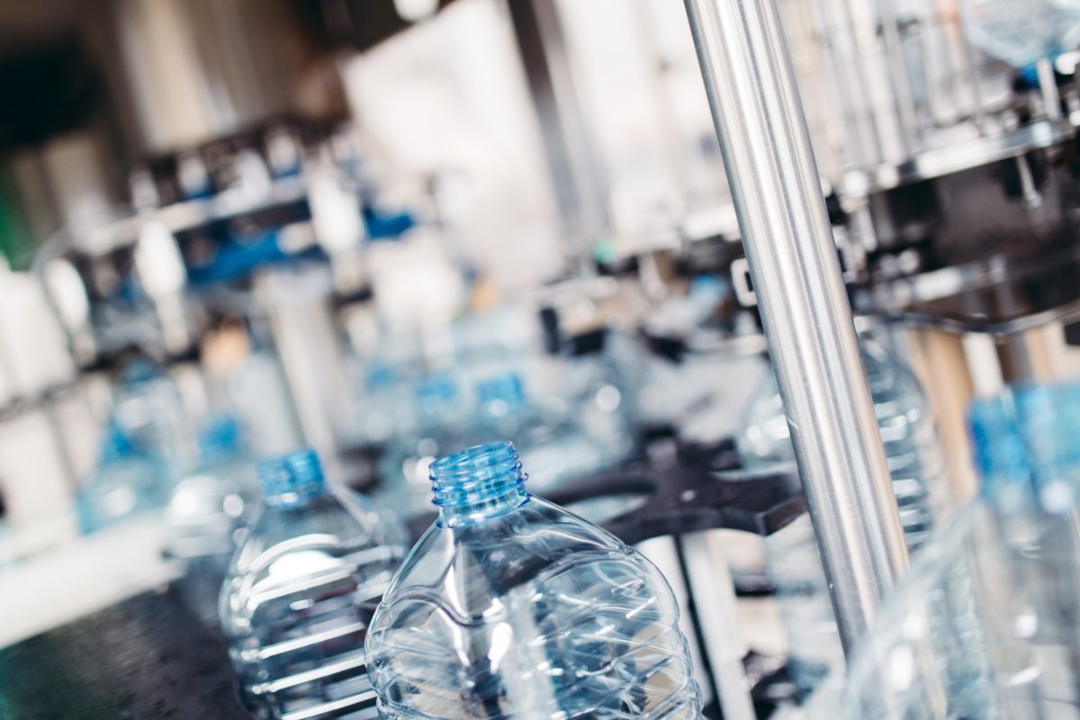 Robotic Factory Line For Processing And Bottling Of Pure Spring