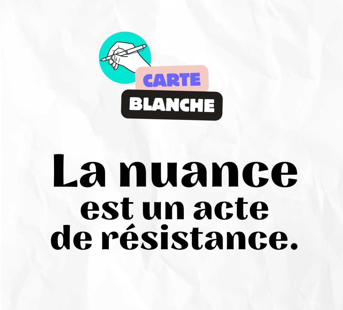 Nuance Acte Resistance