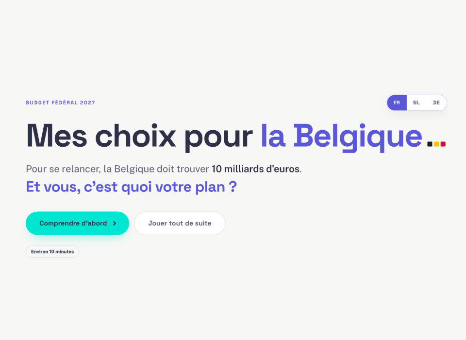 Mes choix pour la Belgique
